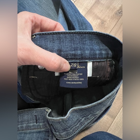 Fidelity bootcut belladonna dark jeans size 28 - Picture 9 of 11